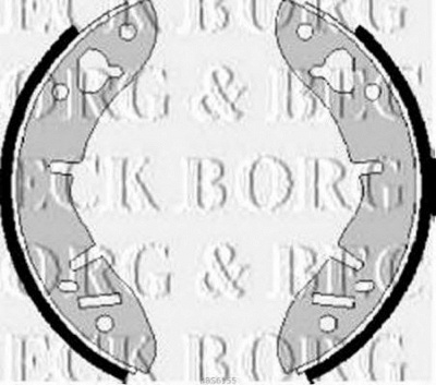 BORG & BECK bbs6155 -  Комплект тормозных колодок